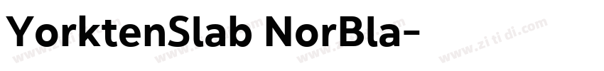 YorktenSlab NorBla字体转换
